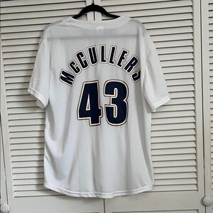 Astros McCullers White and Navy Sports Jersey